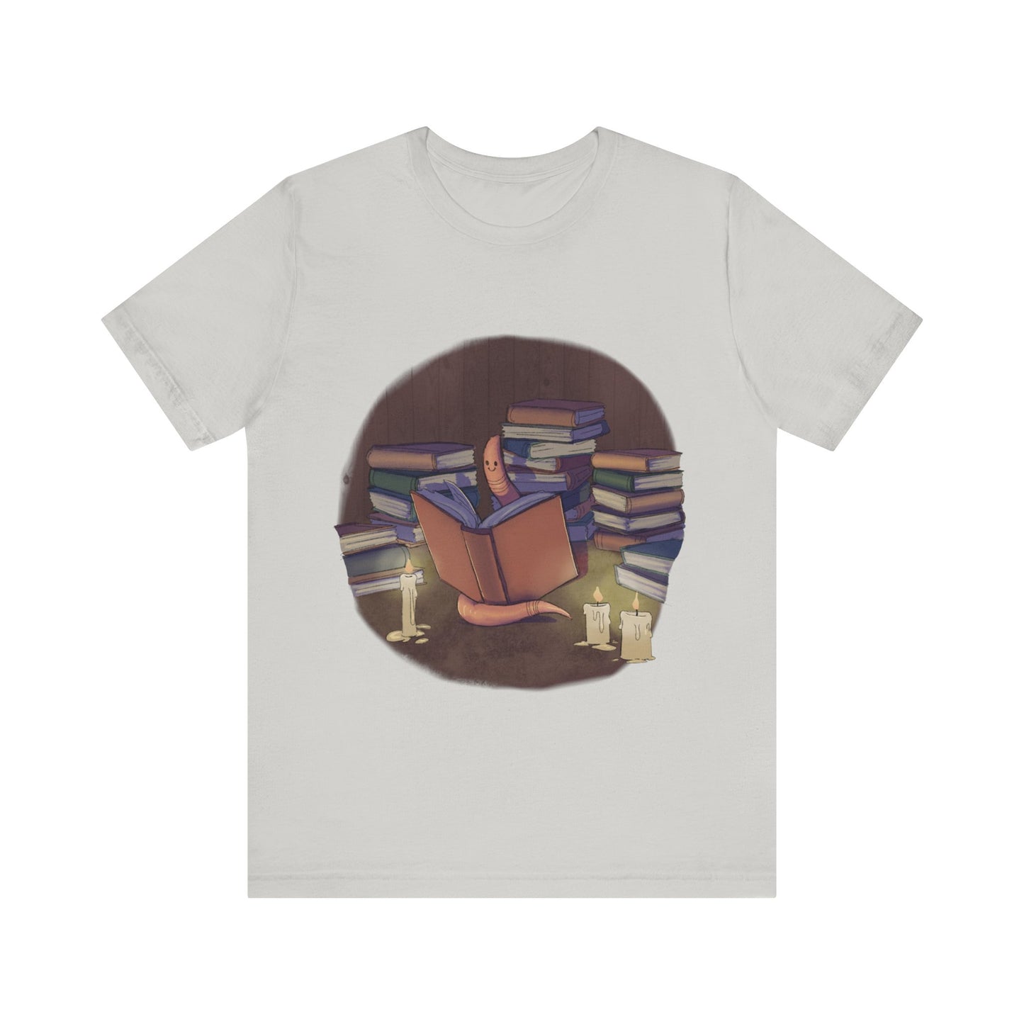 Book Worm by BP Creations - Unisex Jersey Short Sleeve Tee