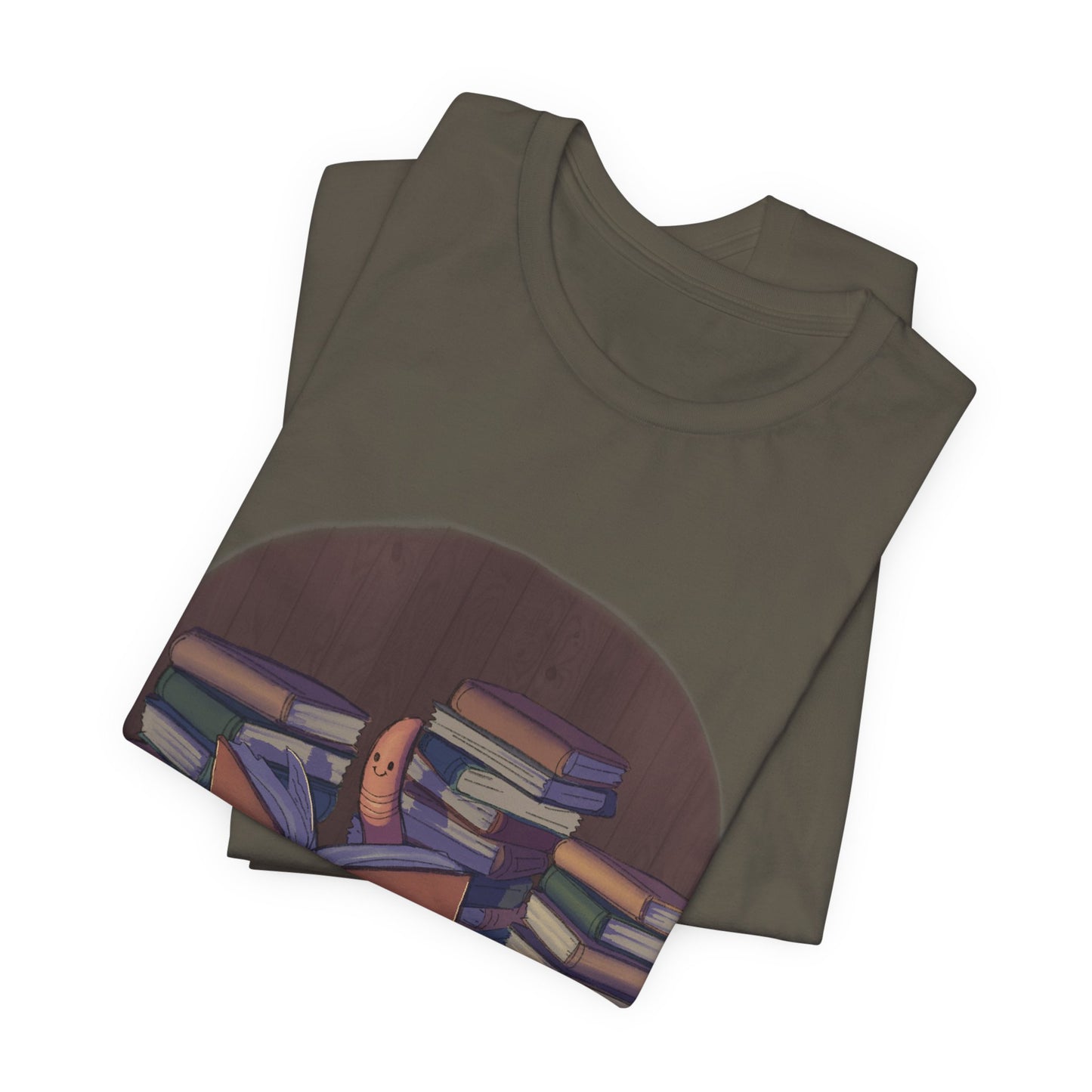 Book Worm by BP Creations - Unisex Jersey Short Sleeve Tee