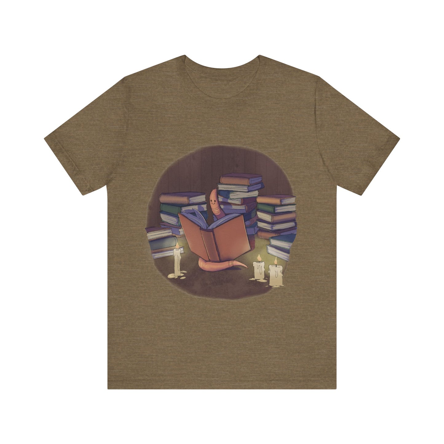 Book Worm by BP Creations - Unisex Jersey Short Sleeve Tee