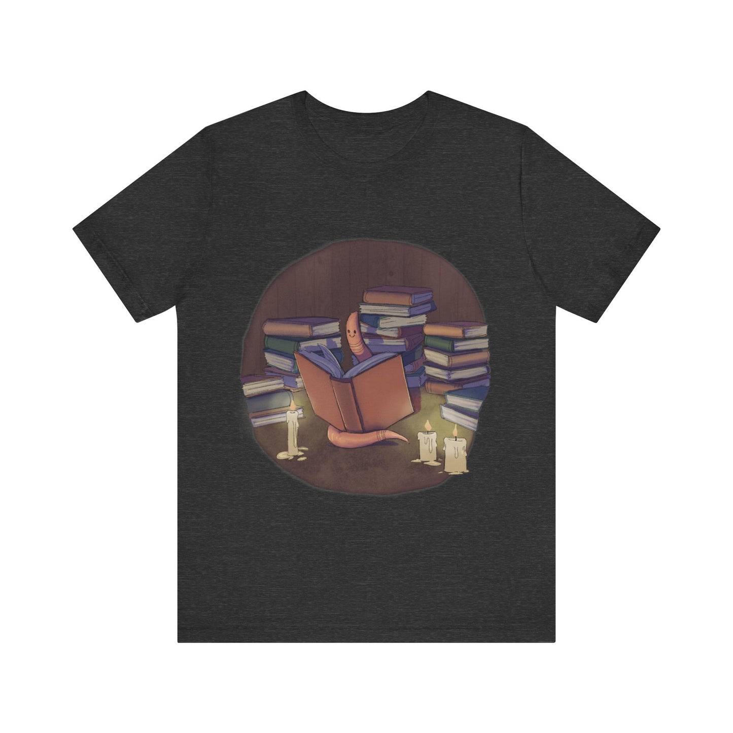 Book Worm by BP Creations - Unisex Jersey Short Sleeve Tee