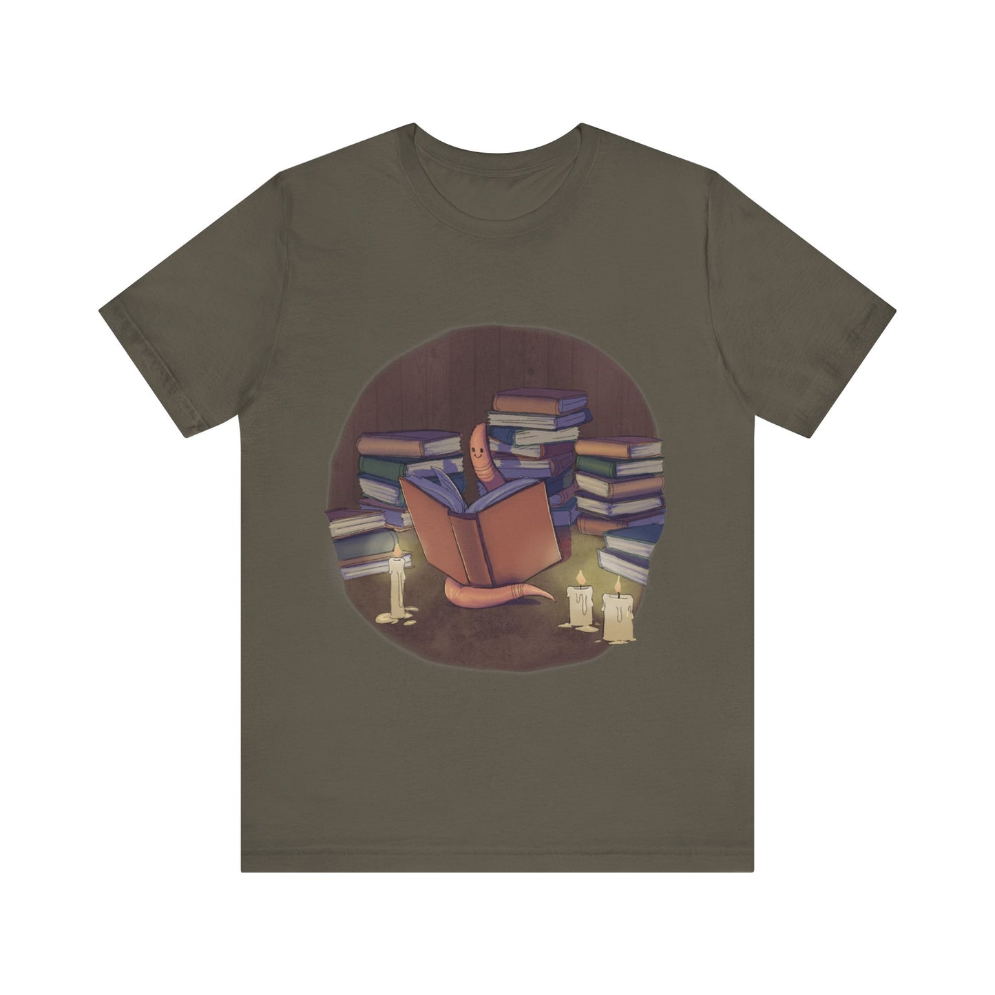 Book Worm by BP Creations - Unisex Jersey Short Sleeve Tee