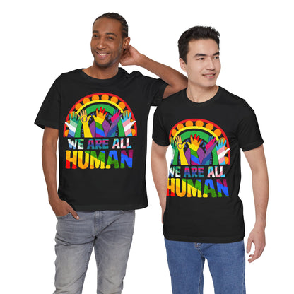 We are all human - Jersey Short Sleeve Tee