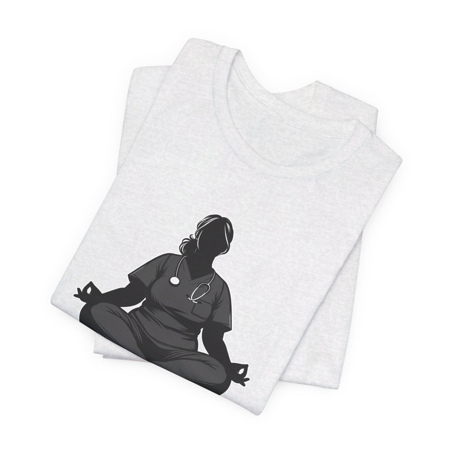 Add Your Name - Nurse yoga pose 3 - Unisex Jersey Short Sleeve Tee