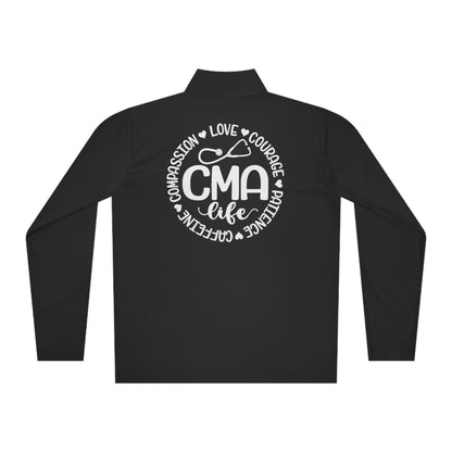 CMA - Unisex Quarter-Zip Pullover - Medical Assistant