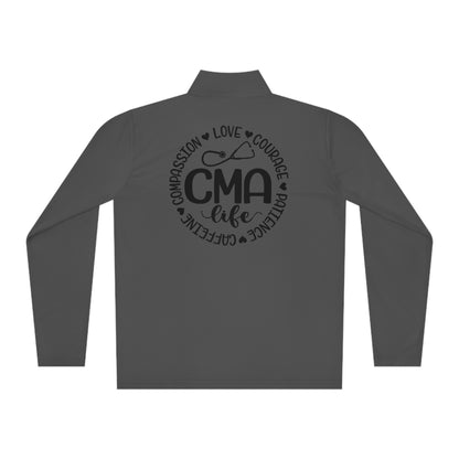 CMA - Unisex Quarter-Zip Pullover - Medical Assistant