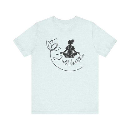 Just Breathe Nurse yoga pose 2 - Unisex Jersey Short Sleeve Tee