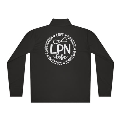 LPN - Unisex Quarter-Zip Pullover - Nurse