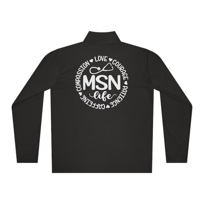 MSN - Unisex Quarter-Zip Pullover - Nurse