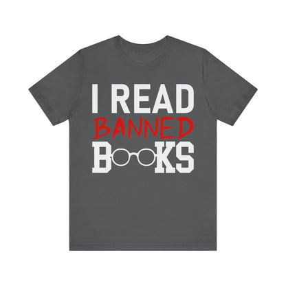 I read banned books - Jersey Short Sleeve Tee