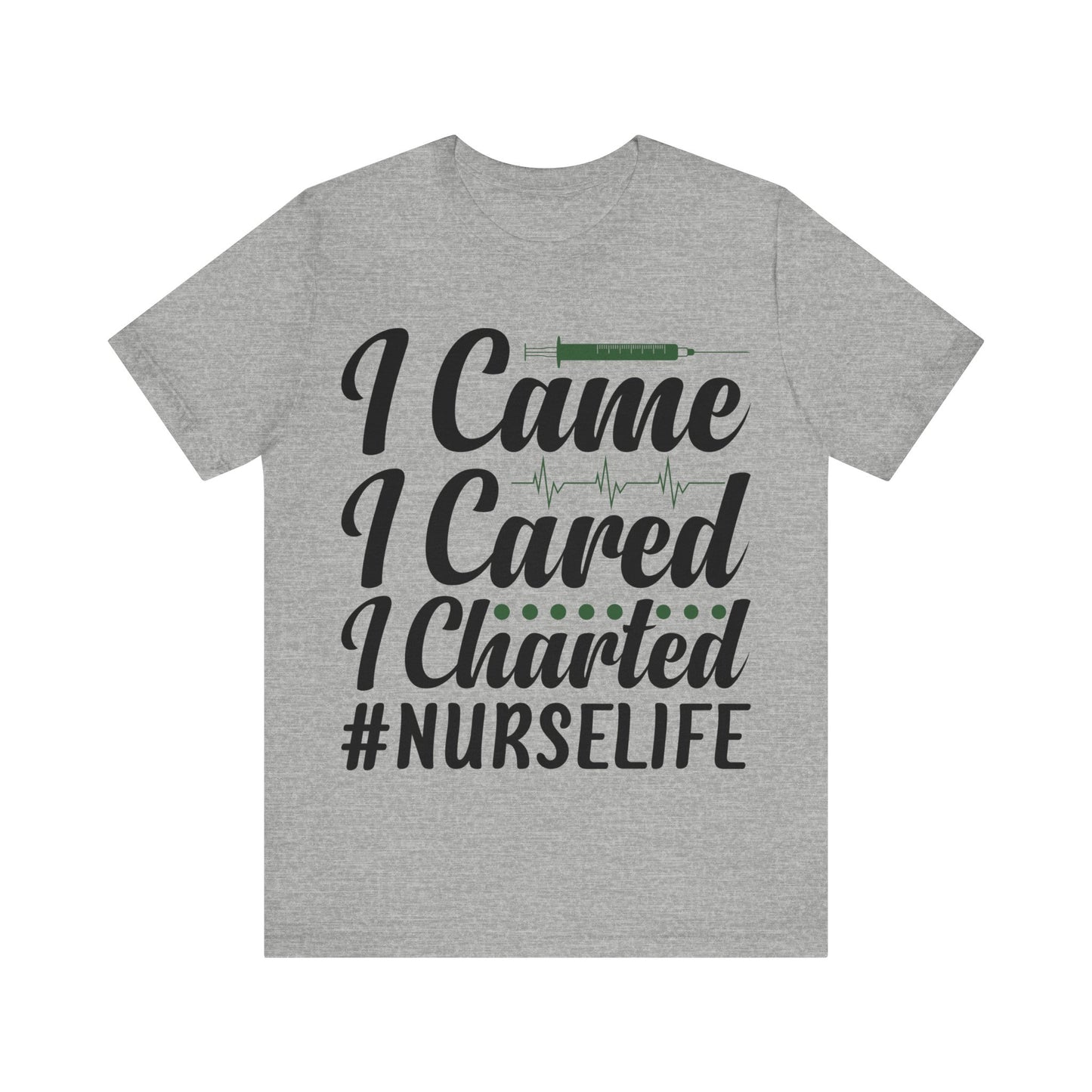 I came, I cared, I charted - Unisex Jersey Short Sleeve Tee