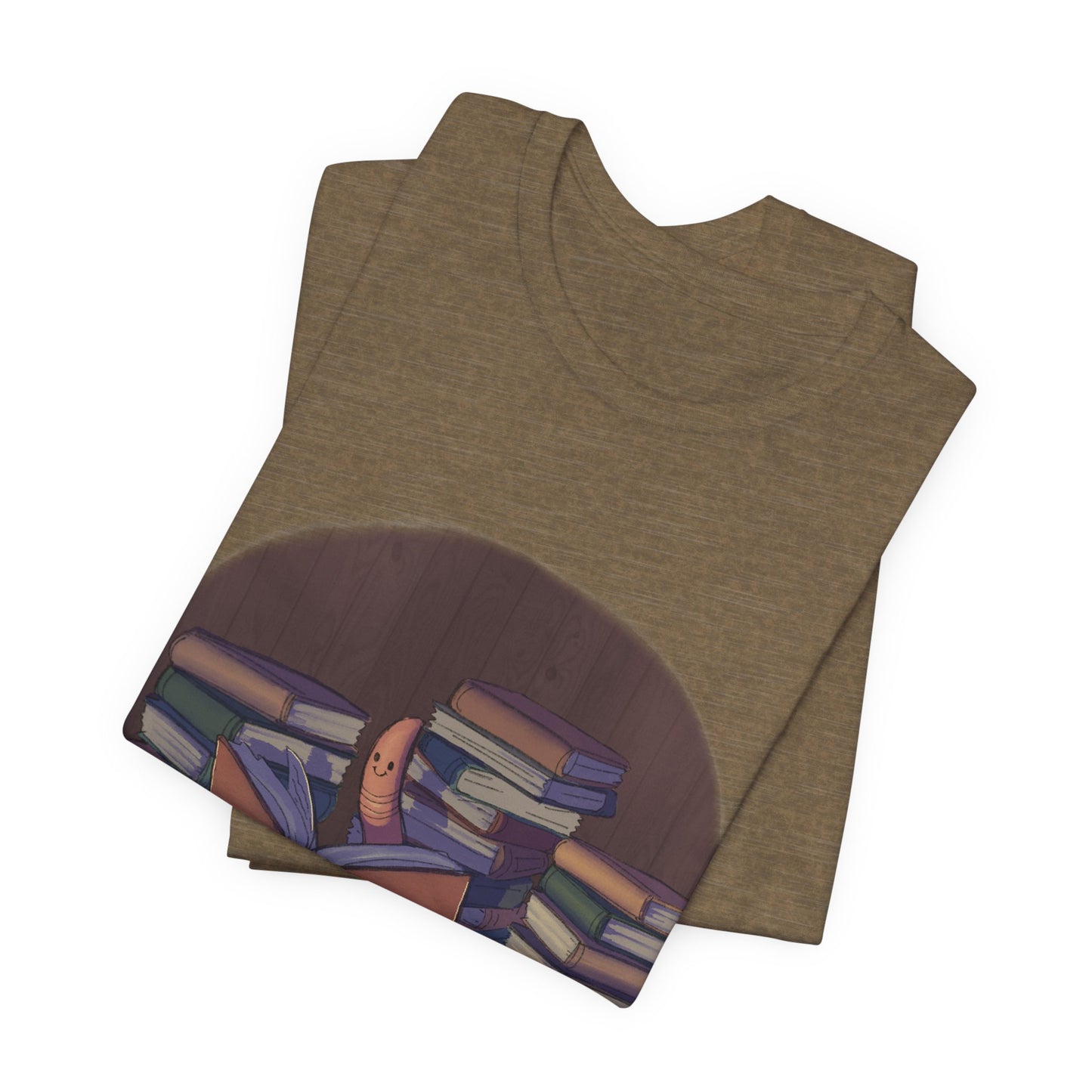 Book Worm by BP Creations -  Unisex Jersey Short Sleeve Tee