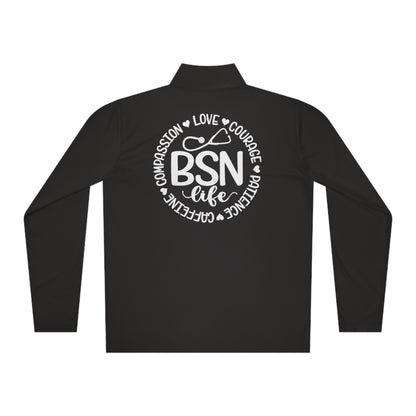 BSN - Unisex Quarter-Zip Pullover - Nurse