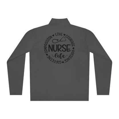 RN - Unisex Quarter-Zip Pullover - Nurse