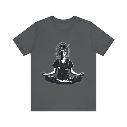 Nurse yoga pose - Unisex Jersey Short Sleeve Tee