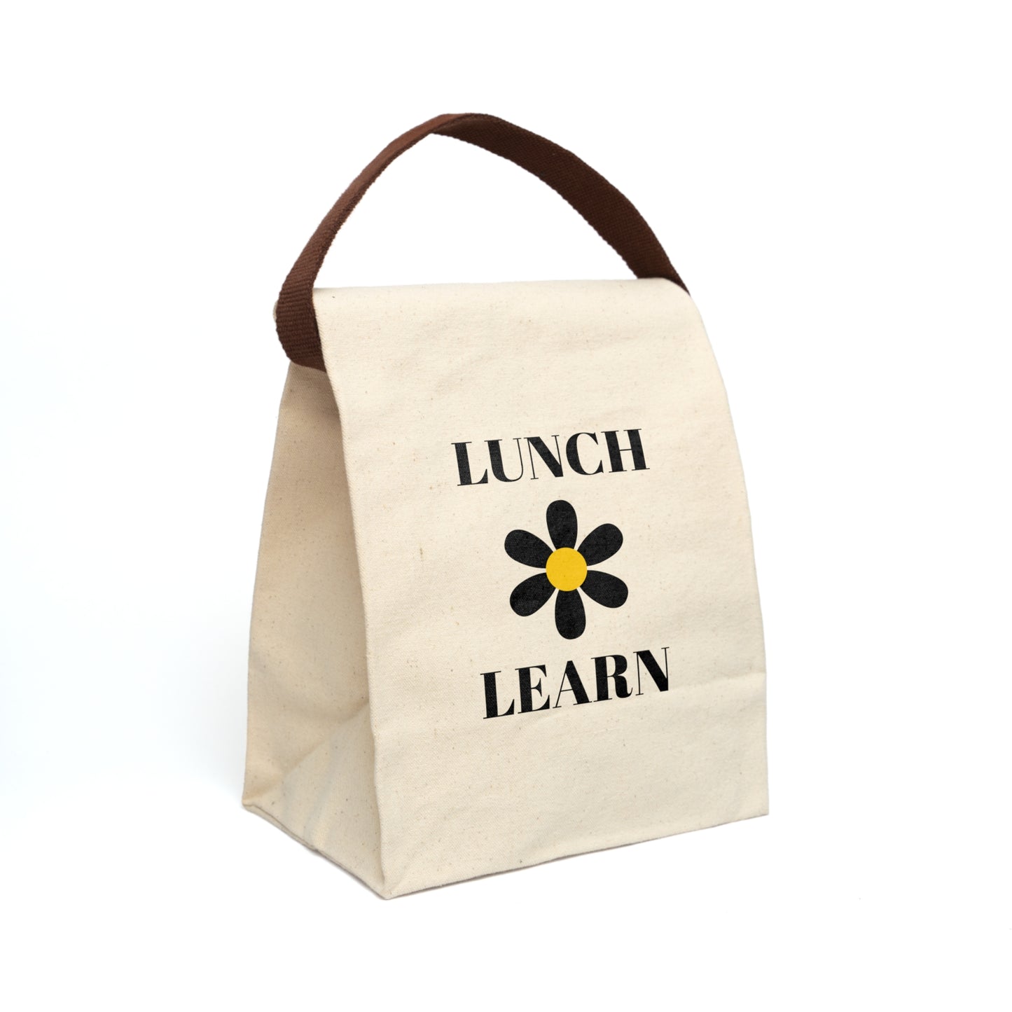 Canvas Lunch Bag With Strap - Lunch & Learn