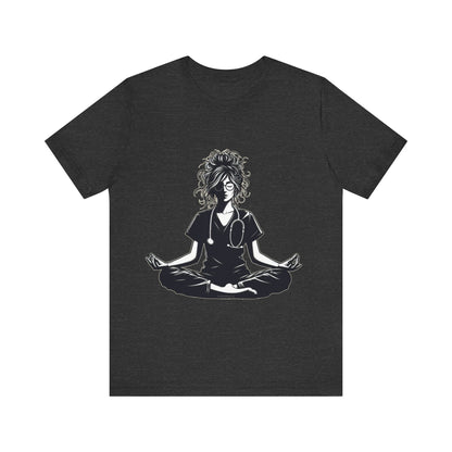 Nurse yoga pose - Unisex Jersey Short Sleeve Tee