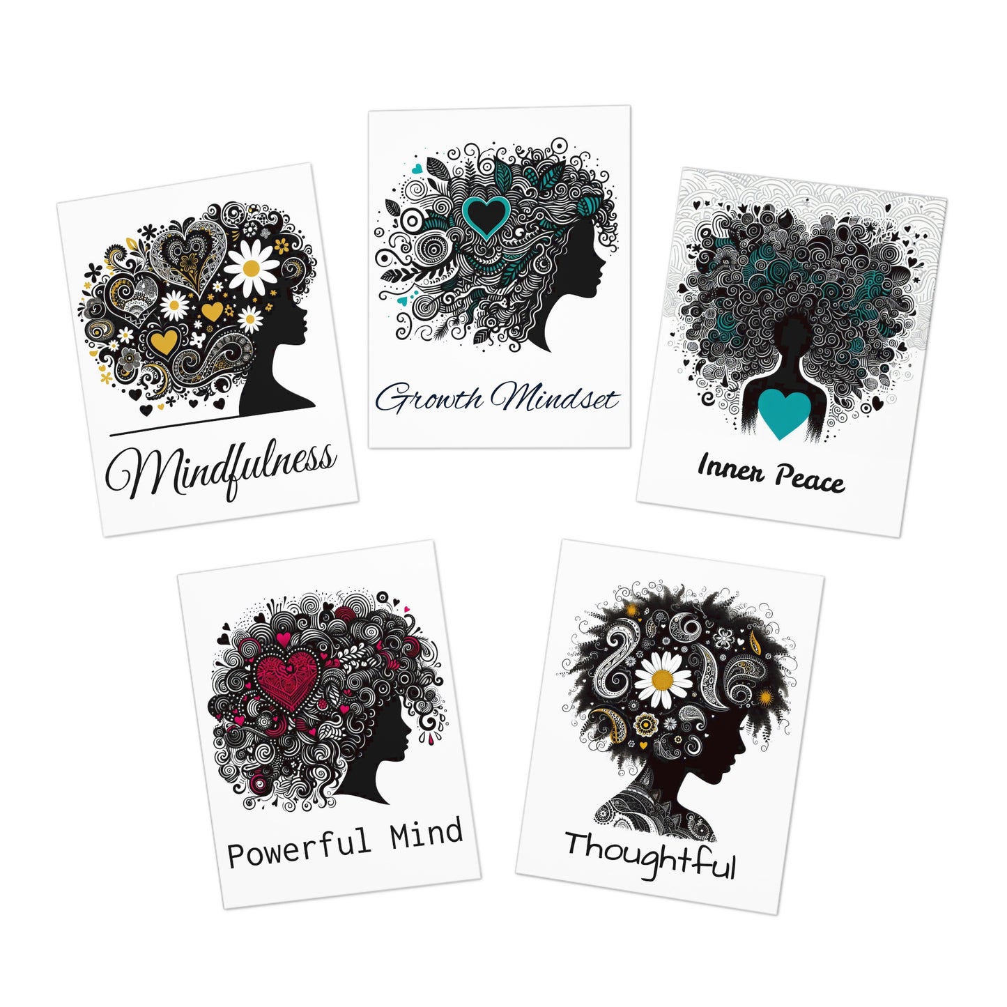 Mindfulness - Multi-Design Greeting Cards (5-Pack) | 1