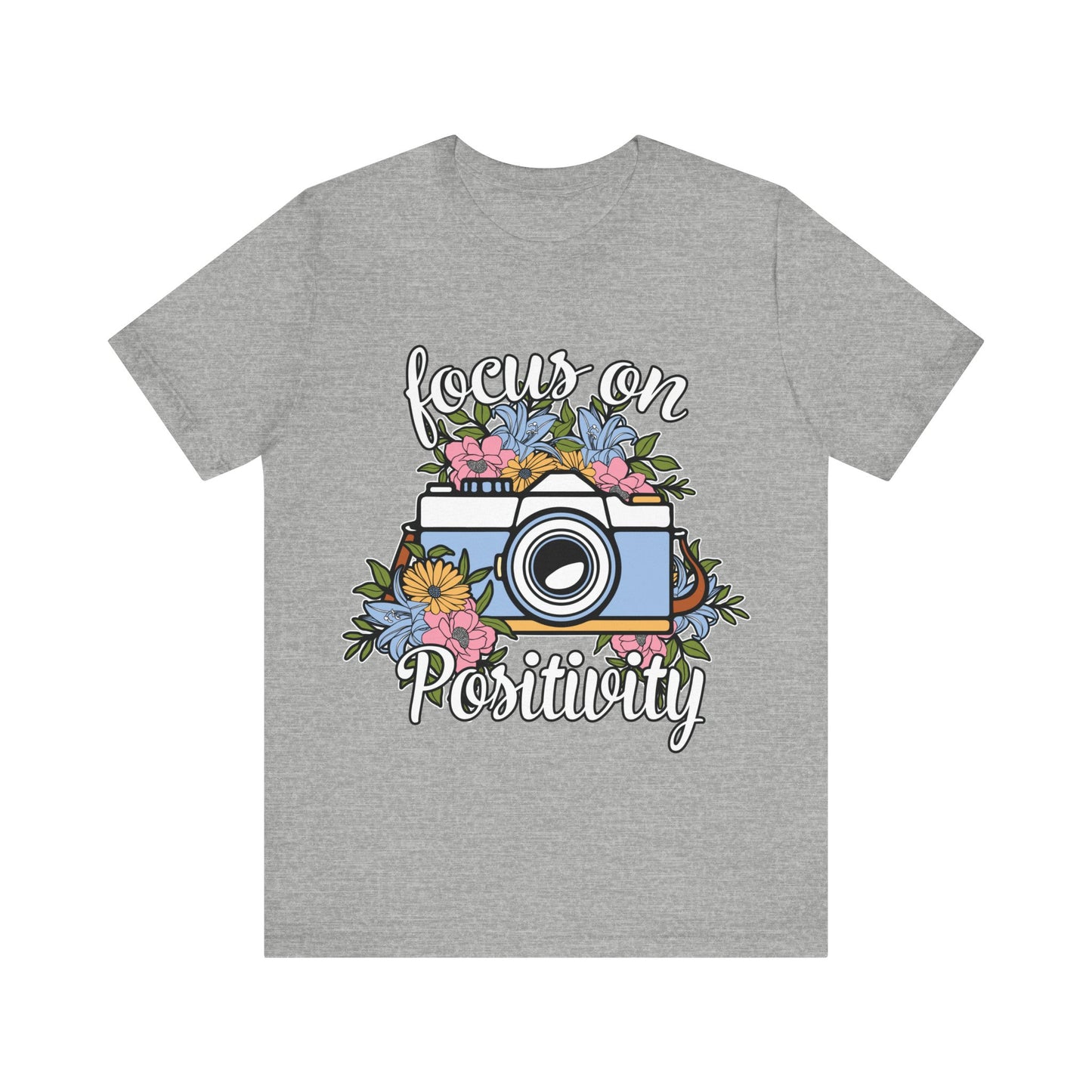 Focus on positivity - Camera  - Jersey Short Sleeve Tee | 3