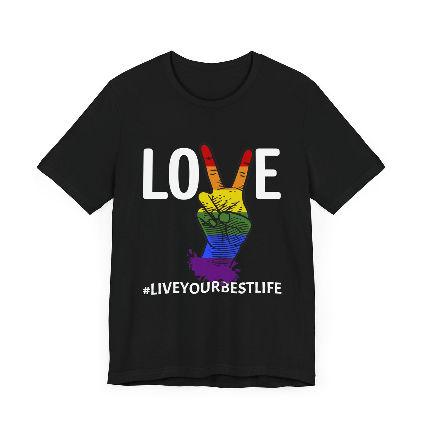 Love #liveyourbestlife - Jersey Short Sleeve Tee