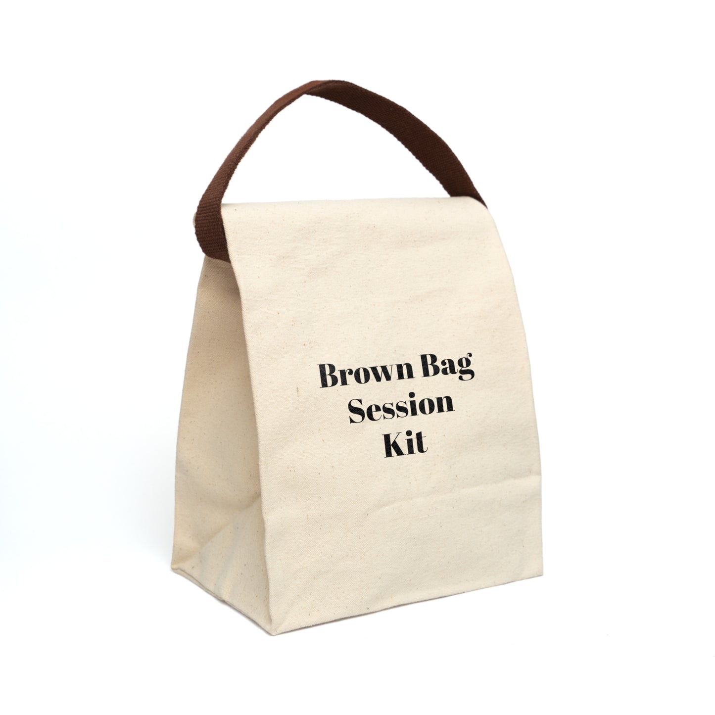 Canvas Lunch Bag With Strap - Brown Bag Session Kit