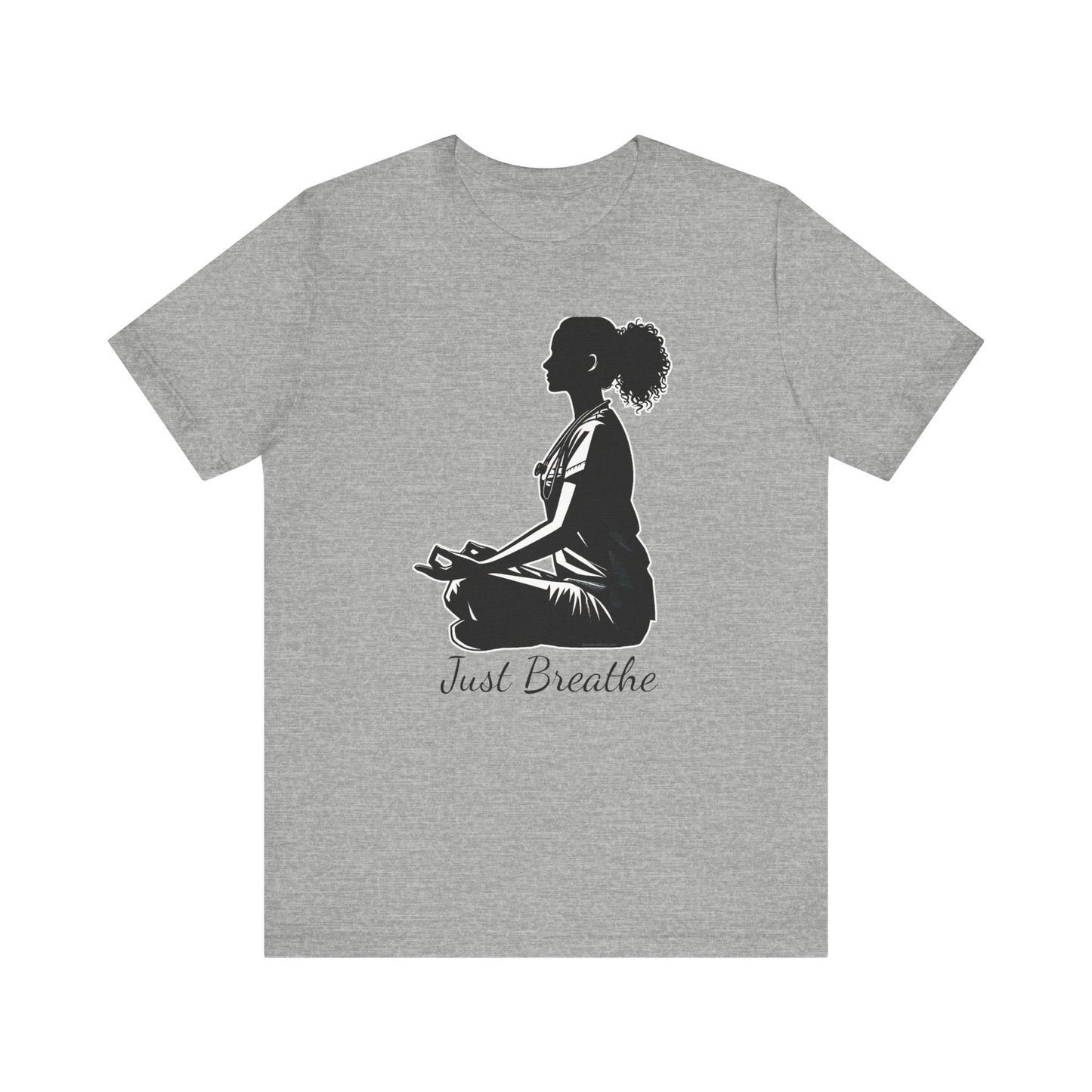 Just Breathe Nurse yoga pose 4 - Unisex Jersey Short Sleeve Tee