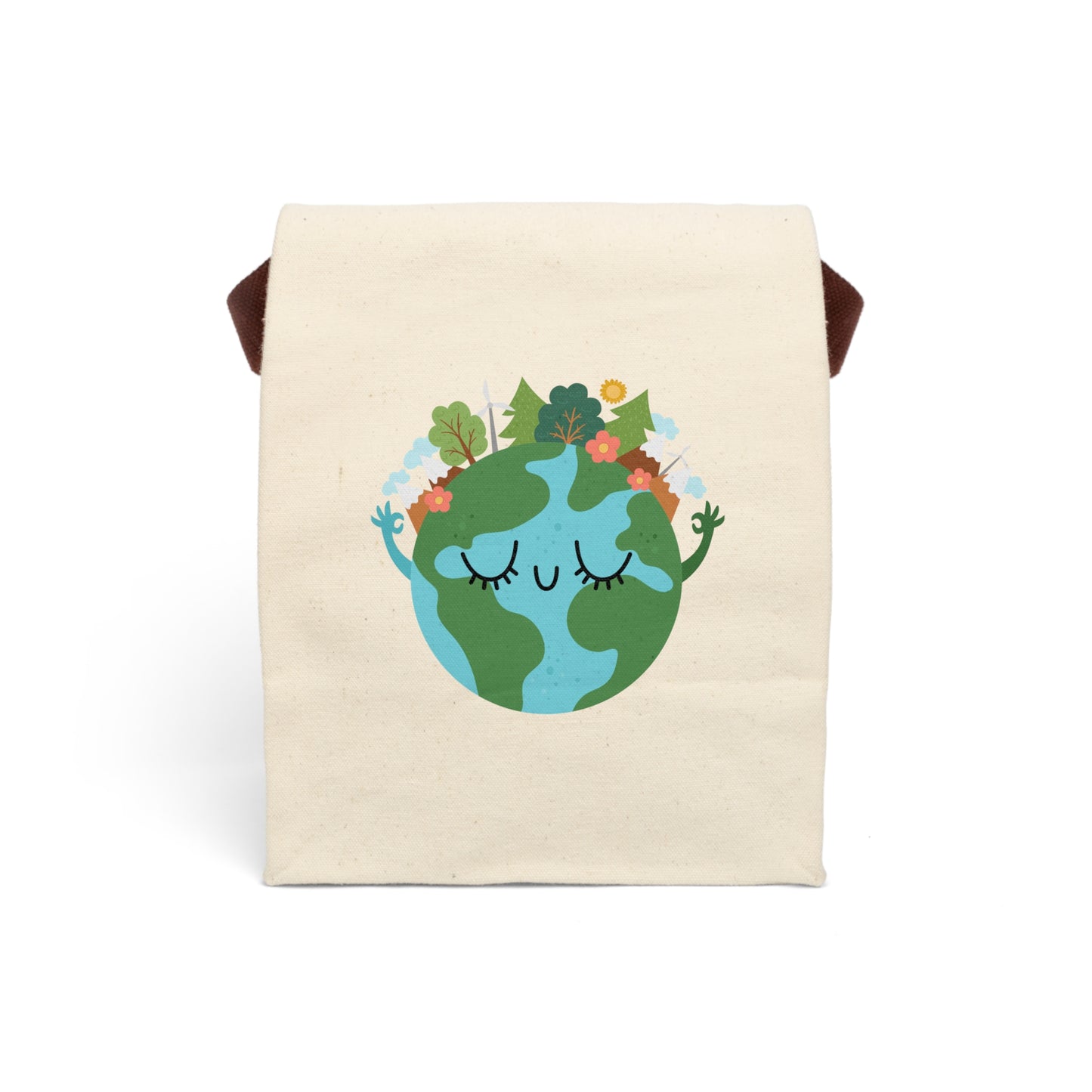 Canvas Lunch Bag With Strap - Planet Eco-Friend