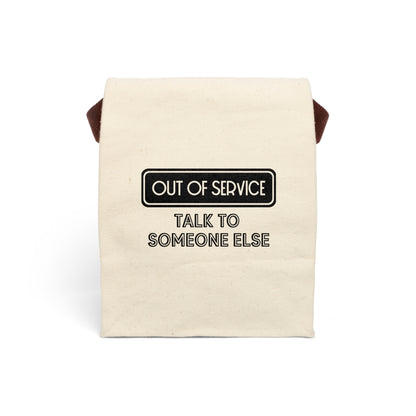 Canvas Lunch Bag With Strap - Antisocial Humor