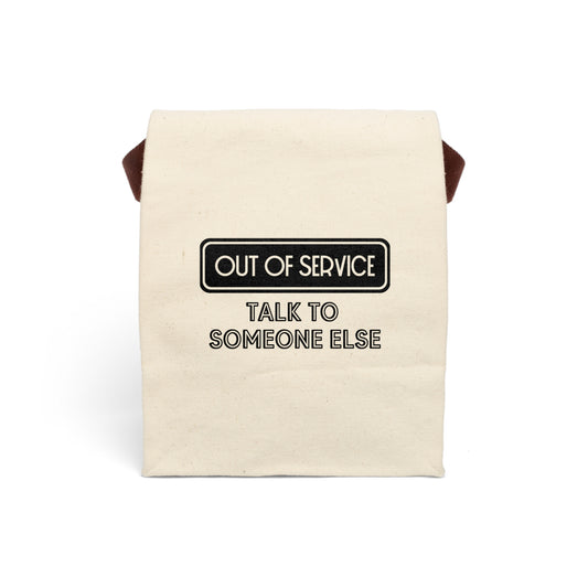 Canvas Lunch Bag With Strap - Antisocial Humor