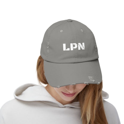 Nurse - Unisex Distressed Cap - LPN