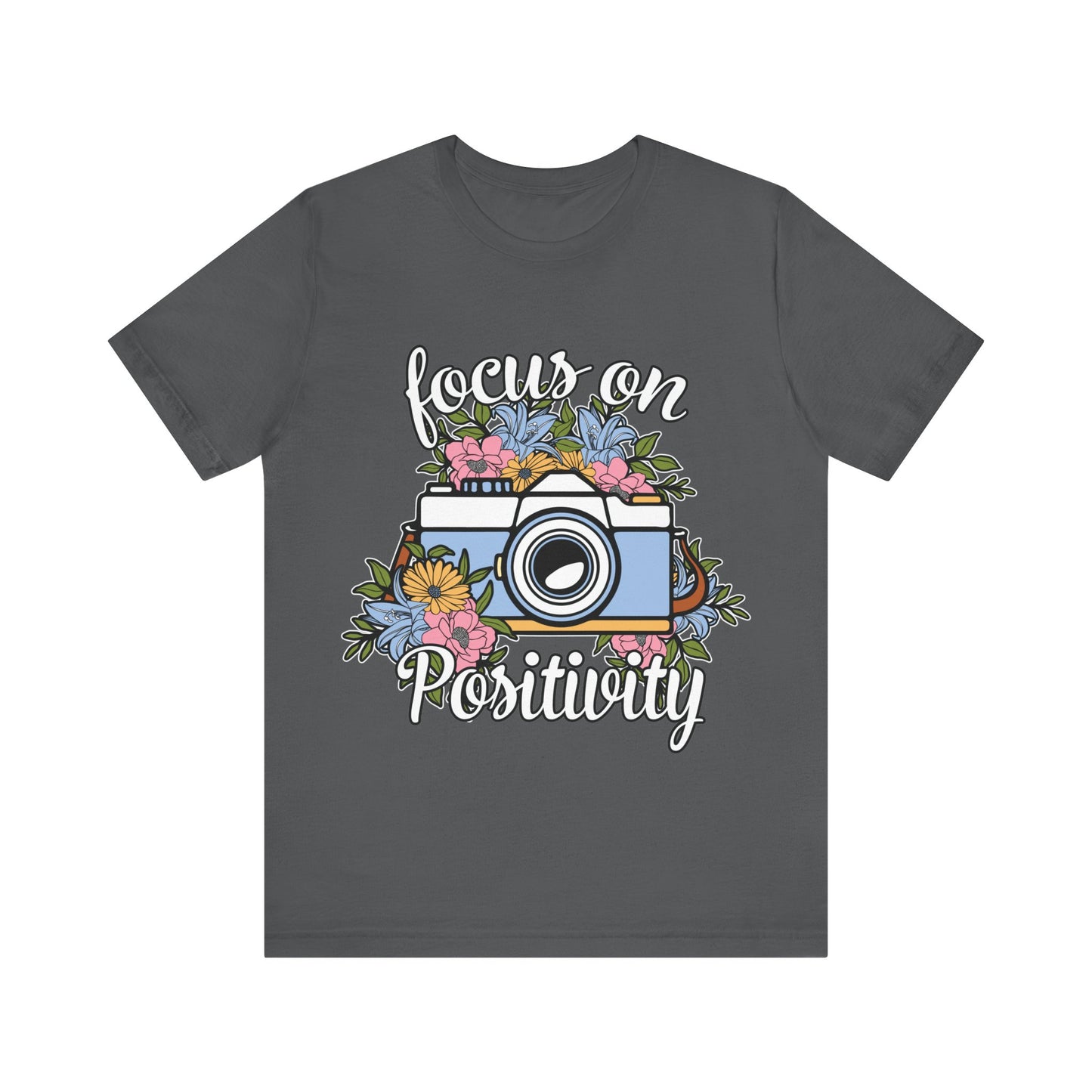 Focus on positivity - Camera  - Jersey Short Sleeve Tee | 3