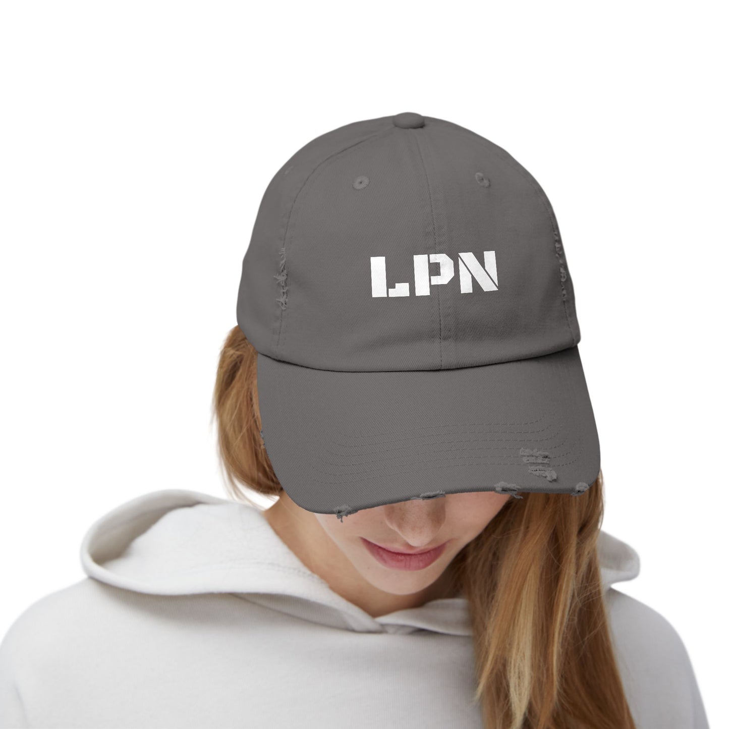 Nurse - Unisex Distressed Cap - LPN