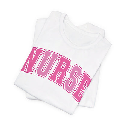 Collegiate "nurse" - Unisex Jersey Short Sleeve Tee - Nurse