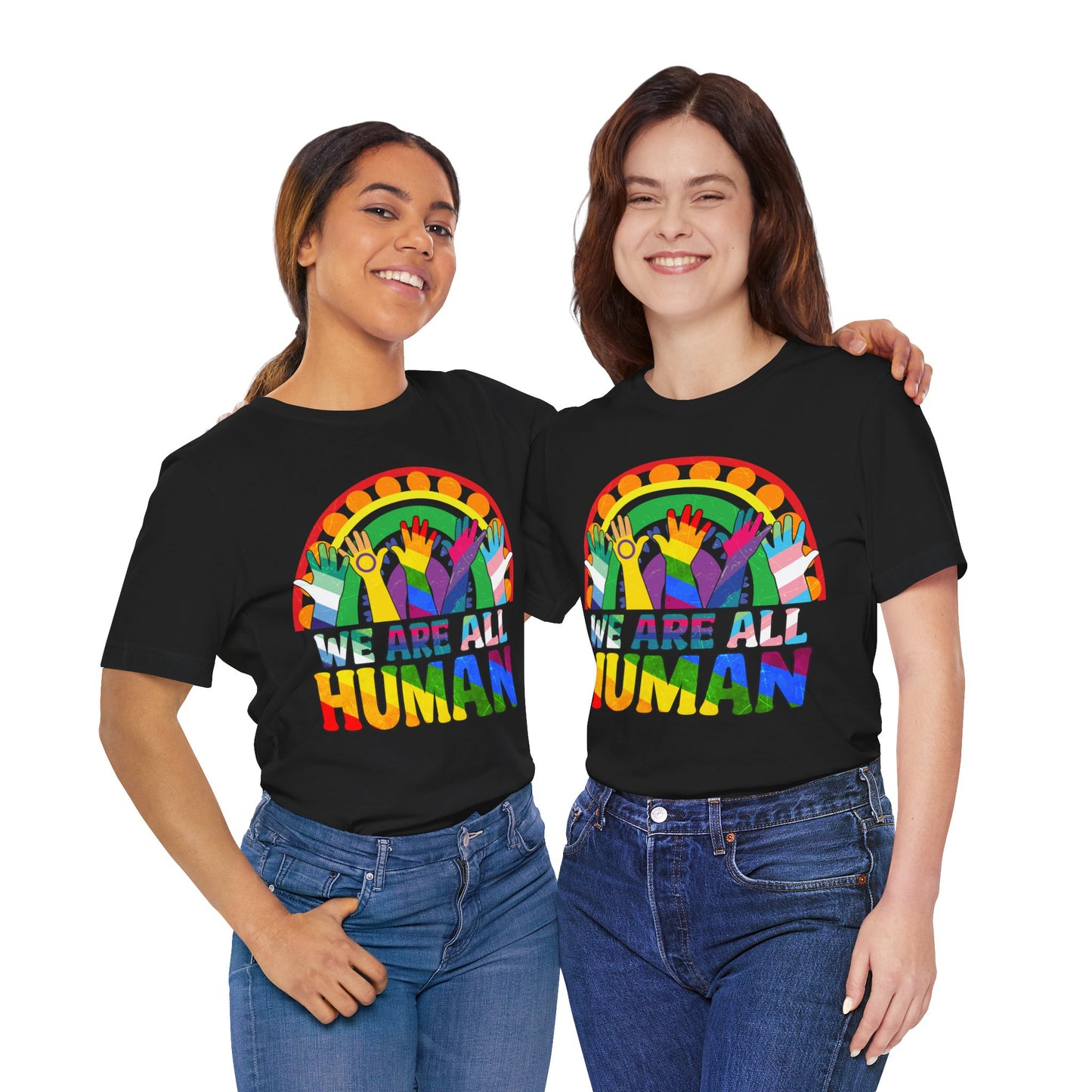 We are all human - Jersey Short Sleeve Tee