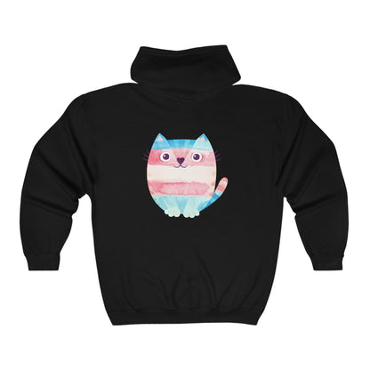 Trans -  Heavy Blend™ Full Zip Hooded Sweatshirt