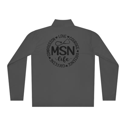 MSN - Unisex Quarter-Zip Pullover - Nurse