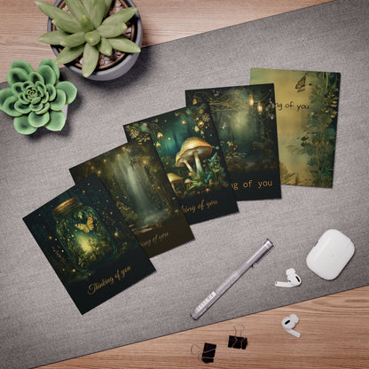 PD - Mystical Forest -  Multi-Design Greeting Cards (5-Pack) | 1a