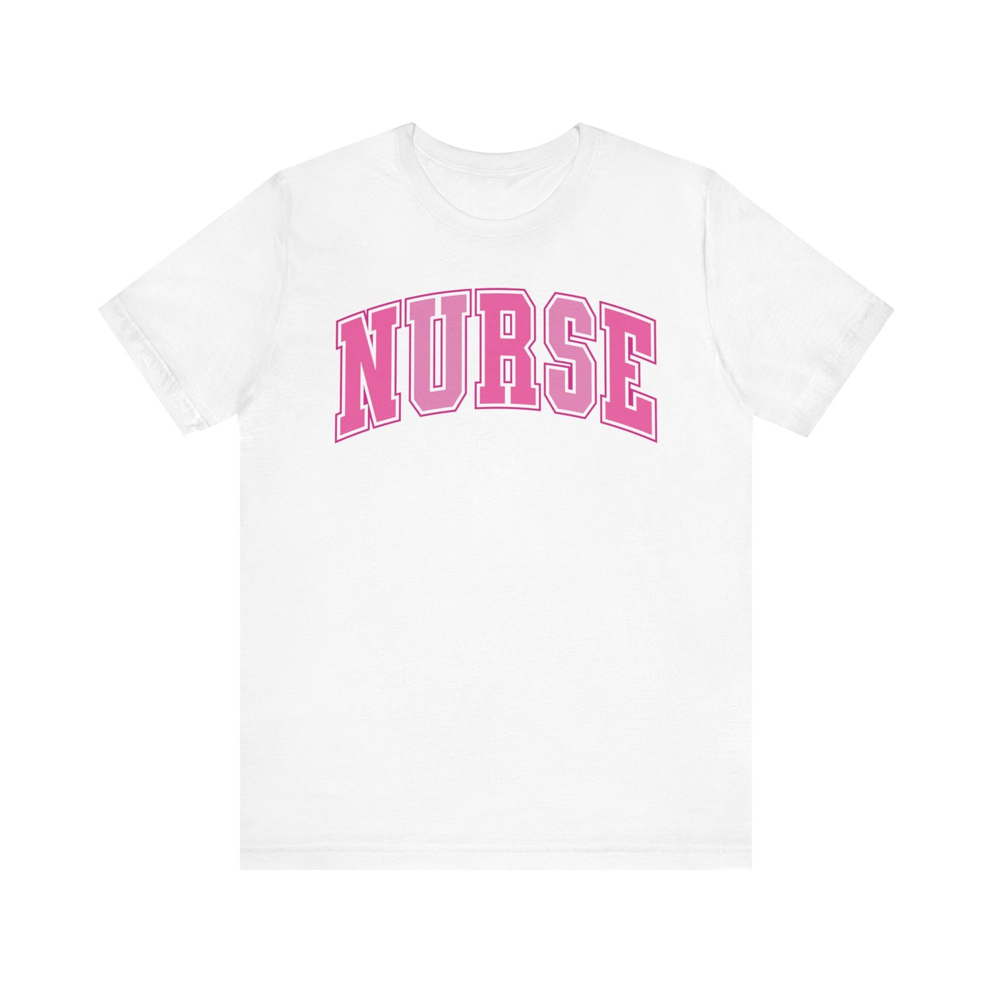 Collegiate "nurse" - Unisex Jersey Short Sleeve Tee - Nurse