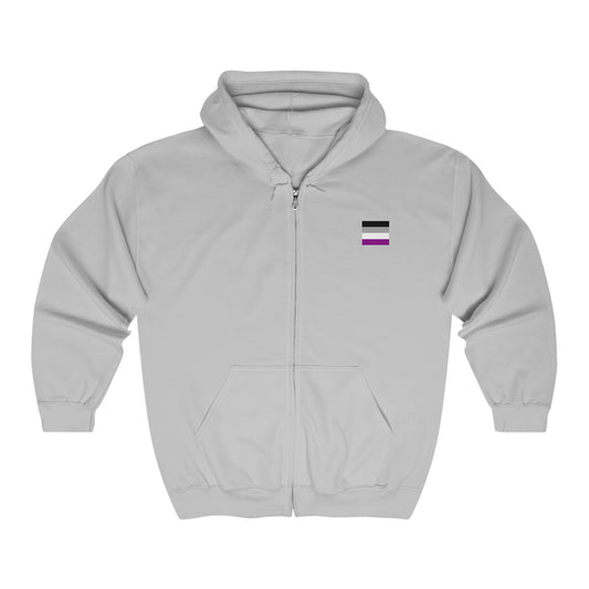 Asexual -  Heavy Blend™ Full Zip Hooded Sweatshirt