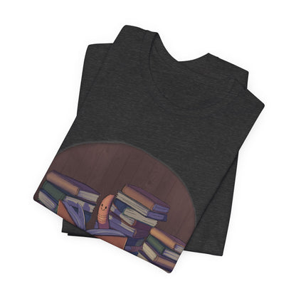 Book Worm by BP Creations -  Unisex Jersey Short Sleeve Tee