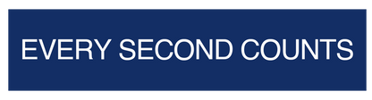 "EVERY SECOND COUNTS" Bumper Sticker