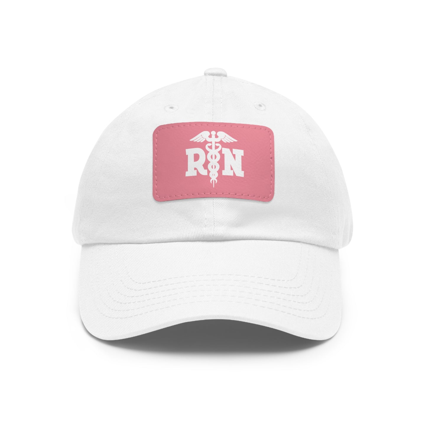 Nurse Hat with Leather Patch (Rectangle) - RN