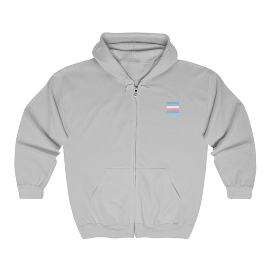 Trans -  Heavy Blend™ Full Zip Hooded Sweatshirt