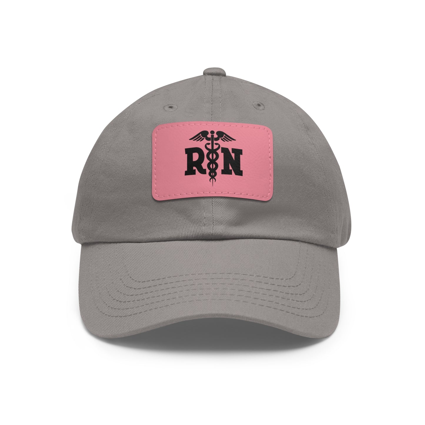 Nurse Hat with Leather Patch (Rectangle) - RN