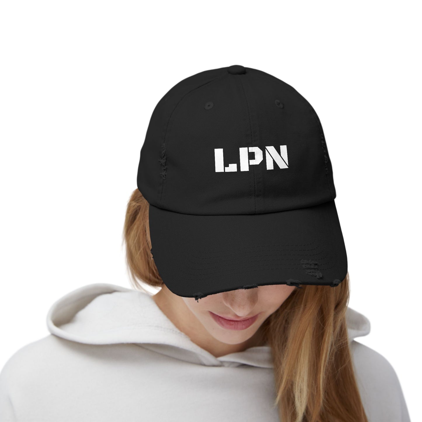 Nurse - Unisex Distressed Cap - LPN