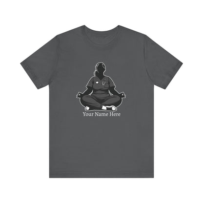 Add Your Name - Nurse yoga pose 3 - Unisex Jersey Short Sleeve Tee