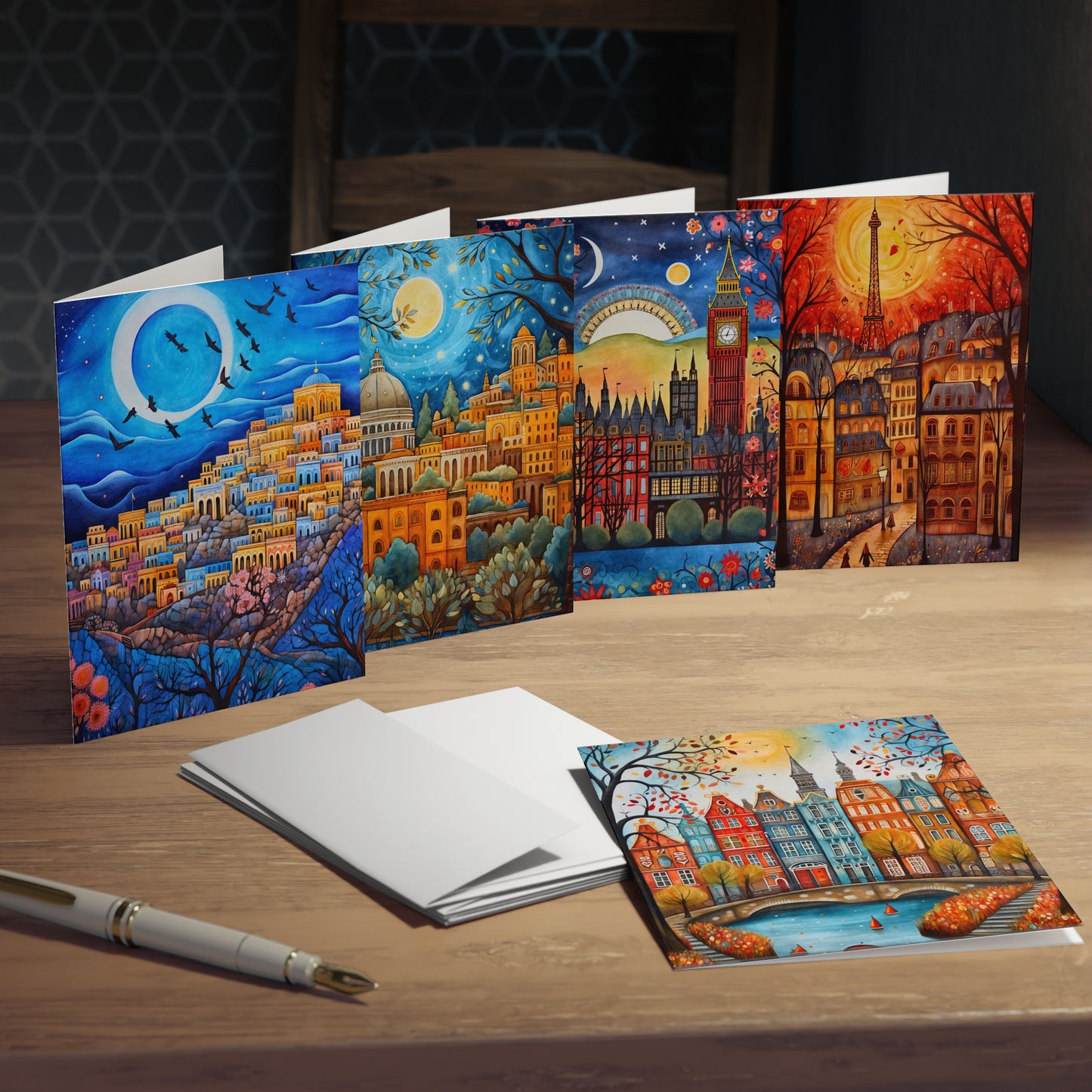 DP - World Cities - Multi-Design Greeting Cards (5-Pack) | 2