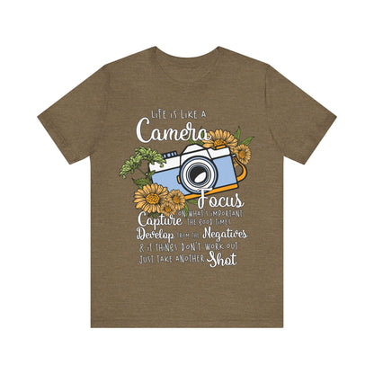 Life is like a Camera  - Jersey Short Sleeve Tee | 1