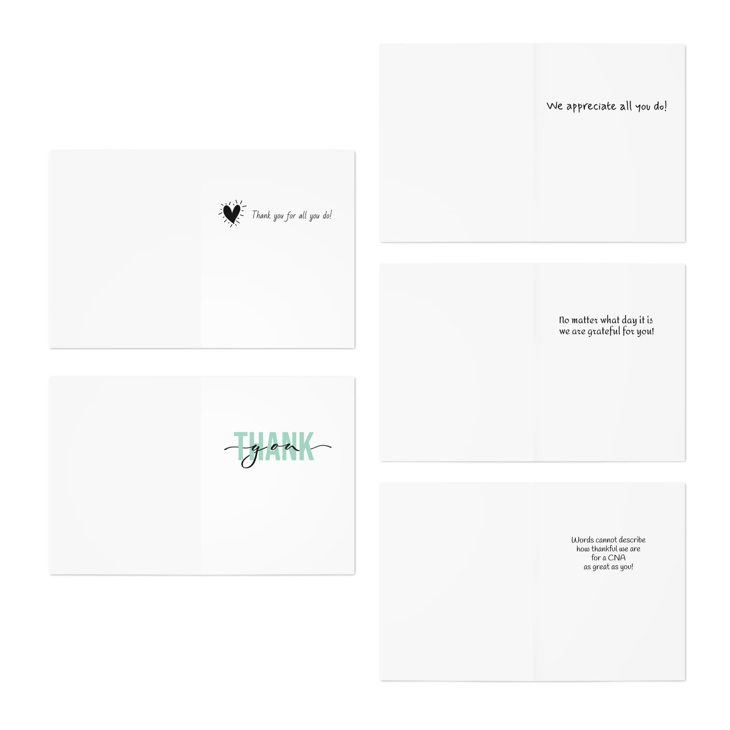 BB - CNA Appreciation - Multi-Design Greeting Cards (5-Pack) | 3