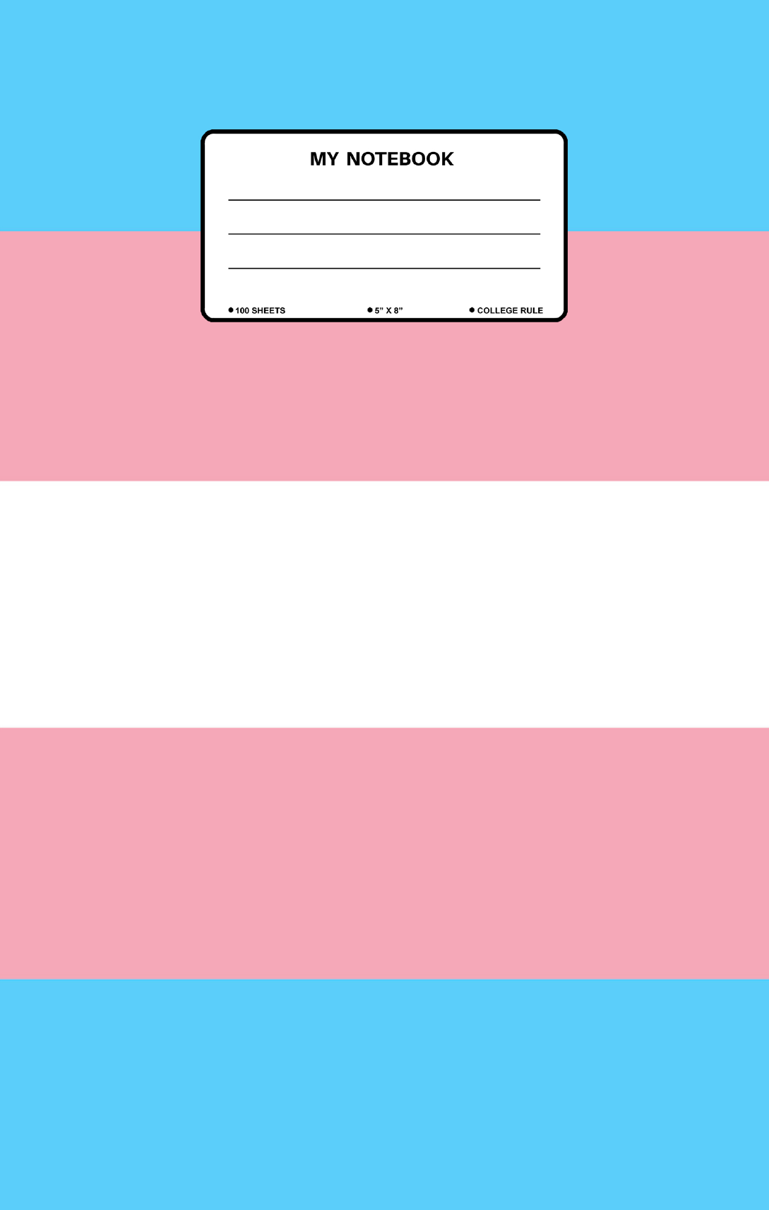 My Notebook - Pride (Transgender)