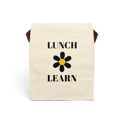 Canvas Lunch Bag With Strap - Lunch & Learn